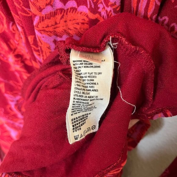 💥Last Chance 50% off Sale💥 Free People Hello Lover Dress Red & Purple Floral L - Picture 9 of 9